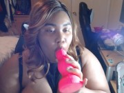 Busty Bad Dragon Blow Job & Tit Fuck