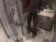 THIS GIRL IS FLASHING IN SHOPPING MALL AND THEN FUCK HARD IN PUBLIC TOILET 2/16