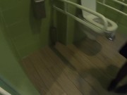THIS GIRL IS FLASHING IN SHOPPING MALL AND THEN FUCK HARD IN PUBLIC TOILET 8/16
