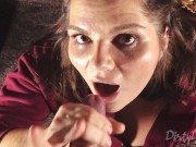 best blowjob holding constant eye contact and swallow mouthful of cum POV 16/16