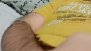 Hot lion jerks off. 