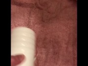 Sallyballs9 - bwc and a male masturbator...will it fit?