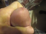 Playing with my Fat Cock Head