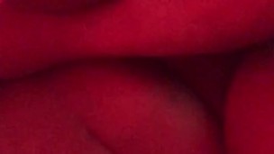 Tight pussy cumming on dildo 
