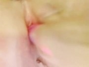 Female orgasam close up
