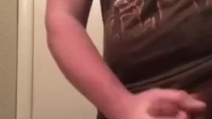 Jerking Off Big White Cock