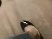 Sexy feet in black heels