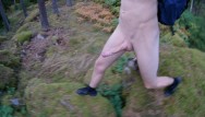 Twink smooth nude - The best kind of hiking - all nude, 8inch dick smooth body