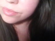 Asmr long dark hair fetish