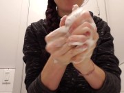 Her Winking Asshole In The Mens Room 13/16