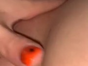 Fingering myself to squirt on Snapchat 