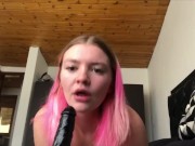 Epic dildo blowjob / throatjob by thick white girl 6/16