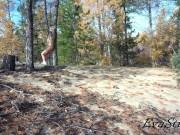 was spying on a girl masturbating in the forest 2/16