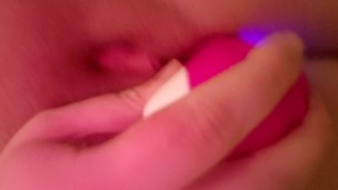 Bbw masturbating with vibrator, ftm clit/dick gets harder i squirt and cum 
