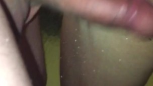 Close up of Wife pissing on husbands Hard Cock /Golden Shower & pussy lick