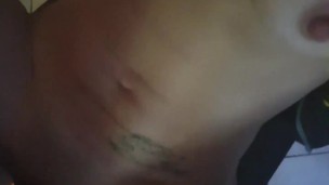 Petite slut getting fucked moaning and getting choked