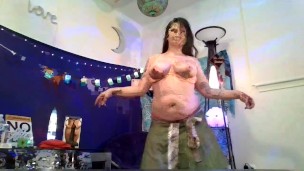 Belly dancing strip tease