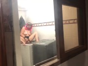 Emily Rose’s window! Squirt session after the gym! 12/16