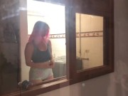 Emily Rose’s window! Squirt session after the gym! 2/16