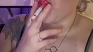 smoking and blowing o’s 