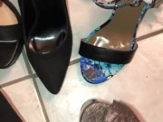 Girlfriends heels fucked and cummed Pt. 2