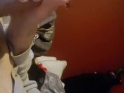Male solo hand job