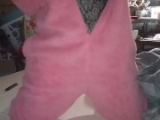 I'm very horny under this cute bunny onzie~