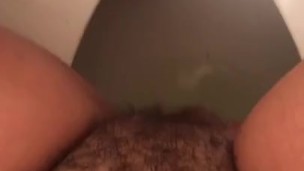 Hairy Girl Pissing After Creampie