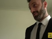 Throated chubby milf sub gets anally banged 5/16