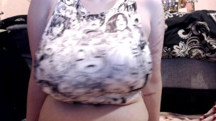 Bouncing Ahegao Girls - 40DDD Tits Covered in Anime Girls and Played With