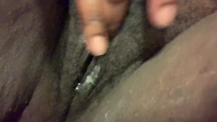 Giving him some cum to suck out of my pussy