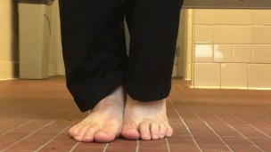 barefoot tease and mash banana fun
