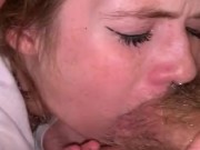 Teen sucks Daddy’s Dick and messes up Makeup  16/16