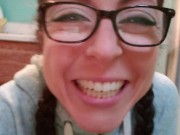 Pigtails and Pantyliner. Shower Drain Piss 16/16