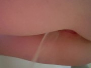 Pigtails and Pantyliner. Shower Drain Piss 3/16