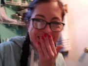 Pigtails and Pantyliner. Shower Drain Piss 9/16