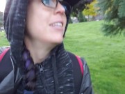 Desperate Outdoor Piss On The Pathway 2/16