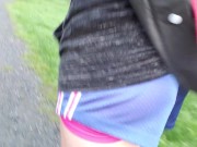 Desperate Outdoor Piss On The Pathway 3/16