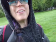 Desperate Outdoor Piss On The Pathway 4/16