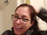 Shower Piss and Tampon Insertion 15/16