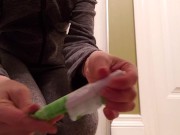 Shower Piss and Tampon Insertion 4/16