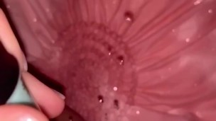 Slow motion up close squirt