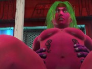 Cute Alien get fucked by an alien monster cock.Best porn ever
