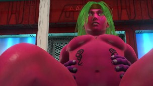 Cute Alien get fucked by an alien monster cock.Best porn ever