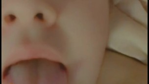 Cute teen feels herself and moans to you