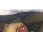 Man playing with his Big hard dick 