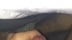 Man playing with his Big hard dick 