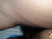 Teen couple having sex in doggy style. แฟนถูกเอาในท่าหมา 3/16