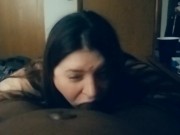 wonderful milf sucks bbc for her own pleasure 14/16