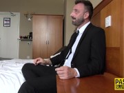 Ballgagged kinky submissive gets plowed 1/16